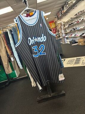 Men’s Rare Shaquille O'Neal Mitchell & Ness 92-93 Magic Jersey SZ 60 Pre Owned